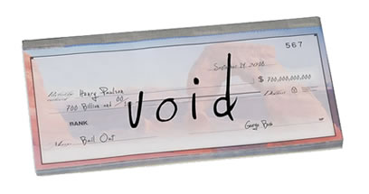 $700 billion voided check.